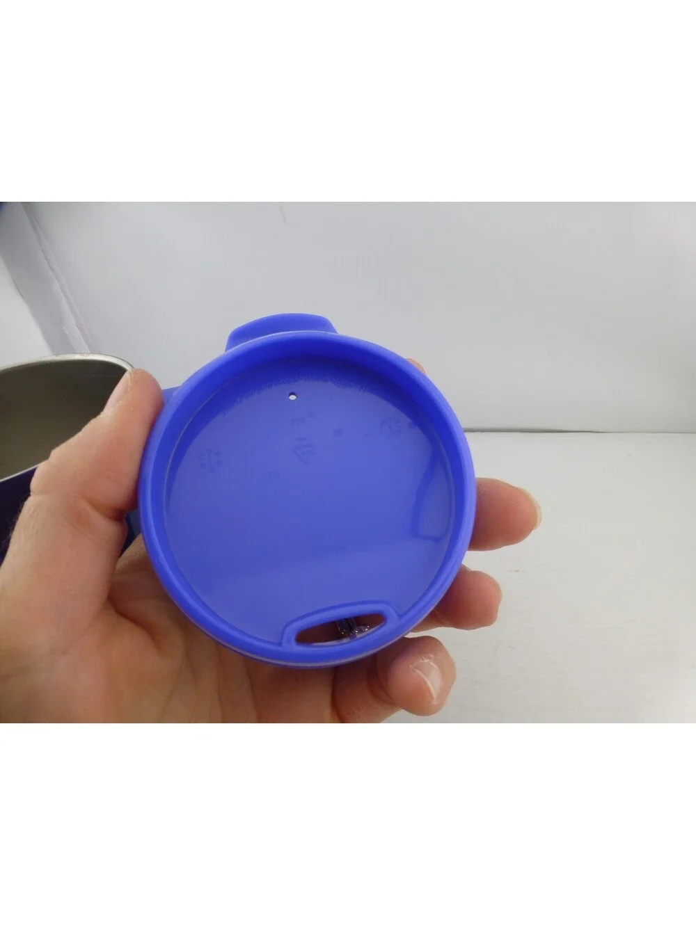 Starbucks Blue Travel Mug Tumbler with Handle and Lid 12 oz Insulated Cup D3